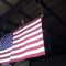 Flag hanging at our new site