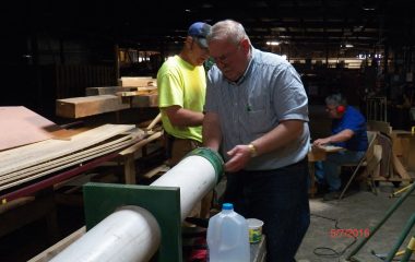 Creating the steam chamber 