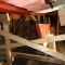 Keel and deadwood in position for installation
