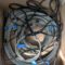 Shrouds and strops, handleathered and spliced, and stainless steel cable.